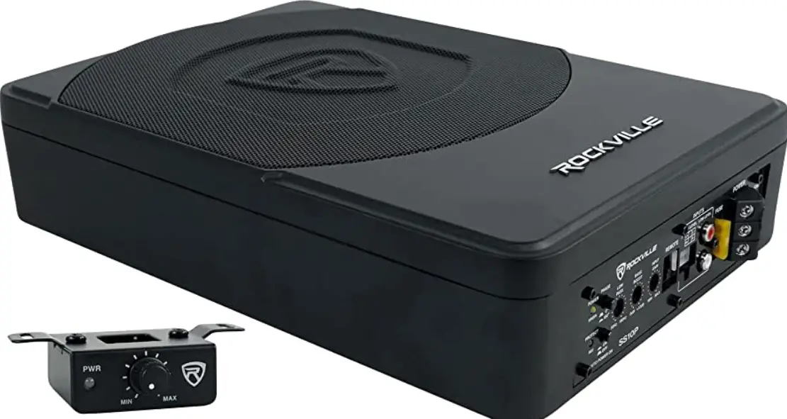 ROCKVILLE-SS10P-10-Inch-800W-Slim-Under-Seat-Active-Powered-Car-or-Truck-Subwoofer-product-image