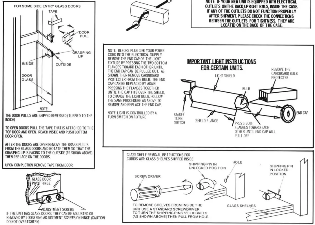 ROSETO-HMIF36289COF-Coffee-Dido-41-Hardwood-Bookcase-Curio-FIG-2