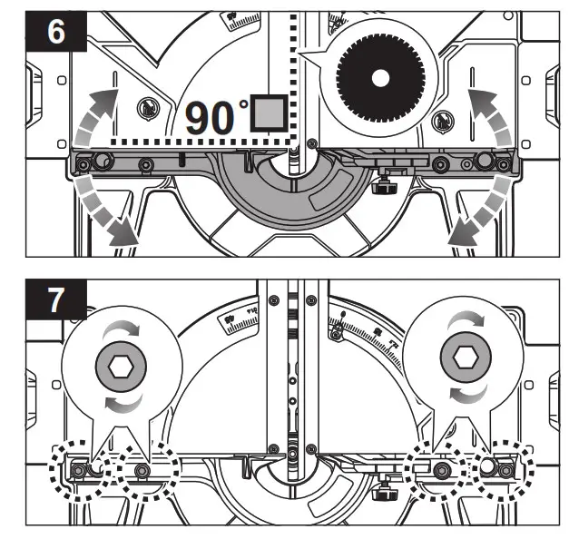 RYOBI R18MS254X 18V ONE+ HP Brushless 254mm Sliding Mitre Saw - assembly s3