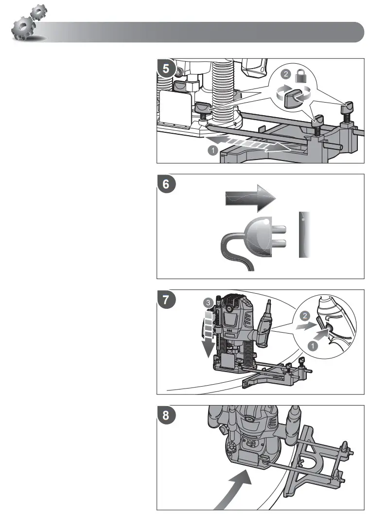 RYOBI RRT1600 Milling Machine - fig 9