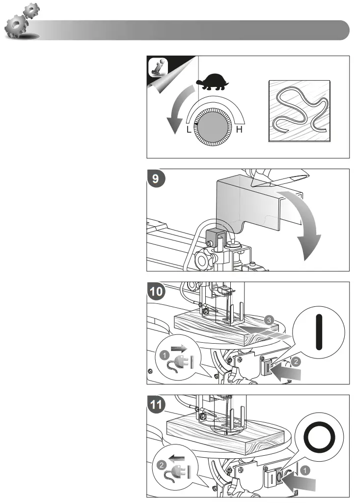 RYOBI RSW1240G 405mm Stationary Scroll Saw - Figure 15