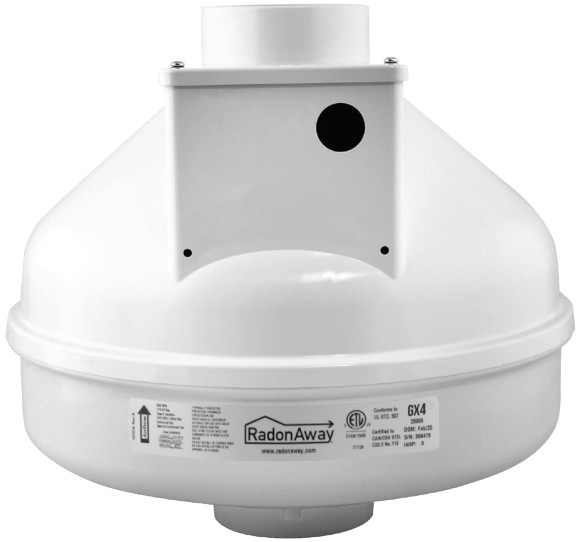 RadonAway GX Pro Series Fan Mitigation