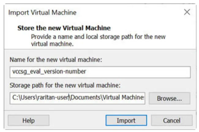 Raritan Virtual Appliance Evaluation Software