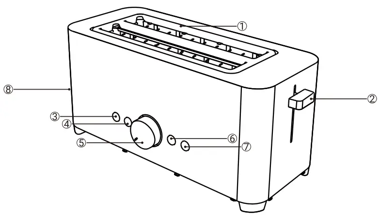 ReDMOND THT 6015MT 4 Slice Toaster - discription