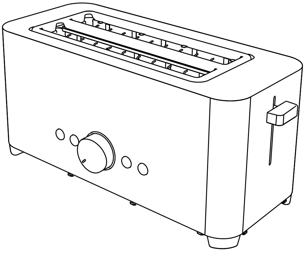 ReDMOND THT 6015MT 4 Slice Toaster