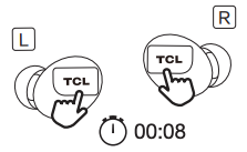 Reset the earphones 1