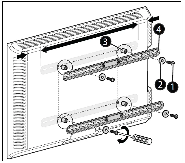 RocketFish 40 to 75 TV Wall Mount - Full Motion RF-HTLF23 fig 13