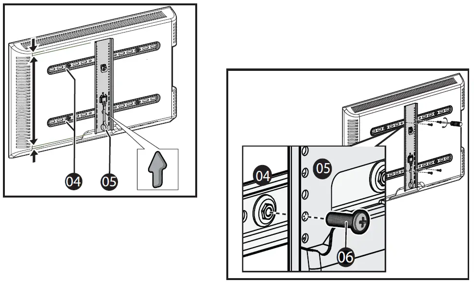 RocketFish 40 to 75 TV Wall Mount - Full Motion RF-HTLF23 fig 15