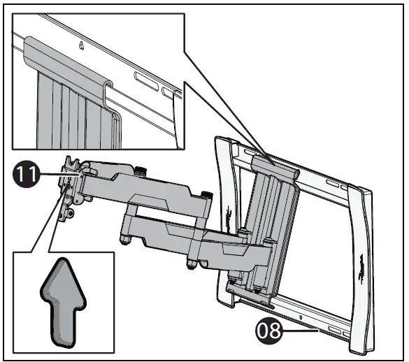 RocketFish 40 to 75 TV Wall Mount - Full Motion RF-HTLF23 fig 29