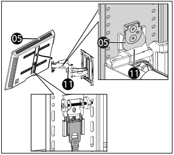 RocketFish 40 to 75 TV Wall Mount - Full Motion RF-HTLF23 fig 32