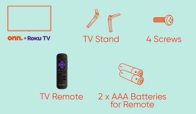 Roku 32 inch HD 720P TV - Box Content