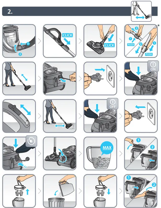 Rowenta RO7690EA Silence Force Cyclonic Dust Bagless Vacuum Cleaner - Depending on model 2