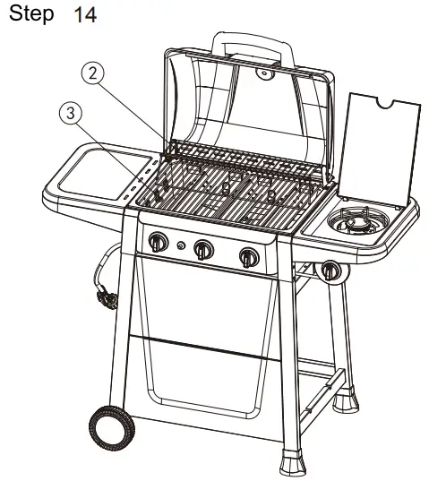 Royal Gourmet SG3001 Burner Gas Gril - Assembly 13