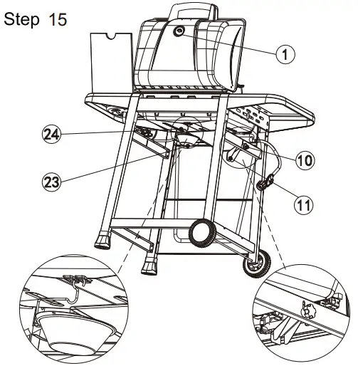 Royal Gourmet SG3001 Burner Gas Gril - Assembly 14