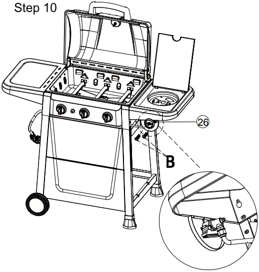 Royal Gourmet SG3001 Burner Gas Gril - Assembly 9