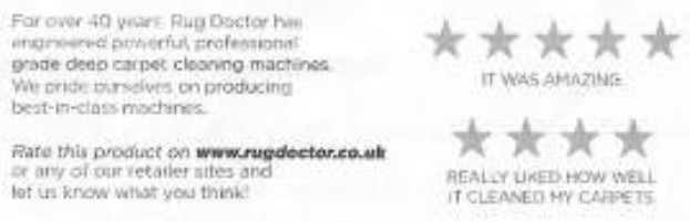 RugDoctor 93407 Pet Portable Spot Cleaner - Warranty