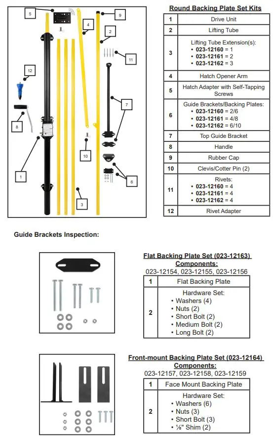 SAFEWAZE 023-12154 Belmont Safety Hatch System User Manual - Components Inspection