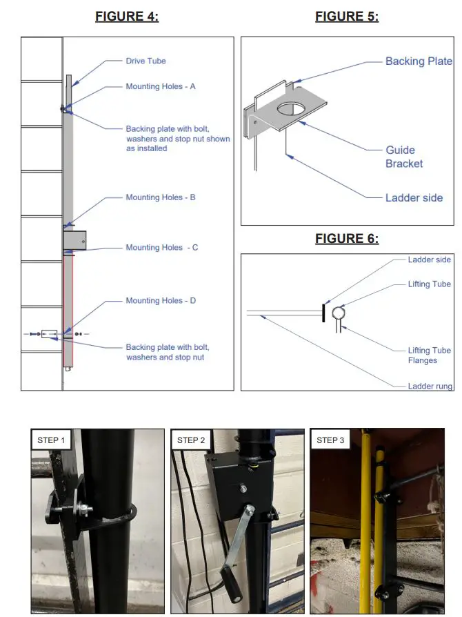 SAFEWAZE 023-12154 Belmont Safety Hatch System User Manual - FIGURE 4,5,6