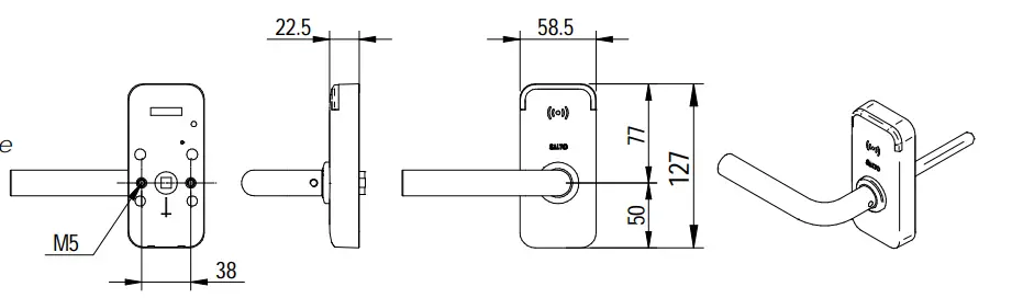 SALTO-E10M-DIN-Type-Mortise-Locks-FIG-1
