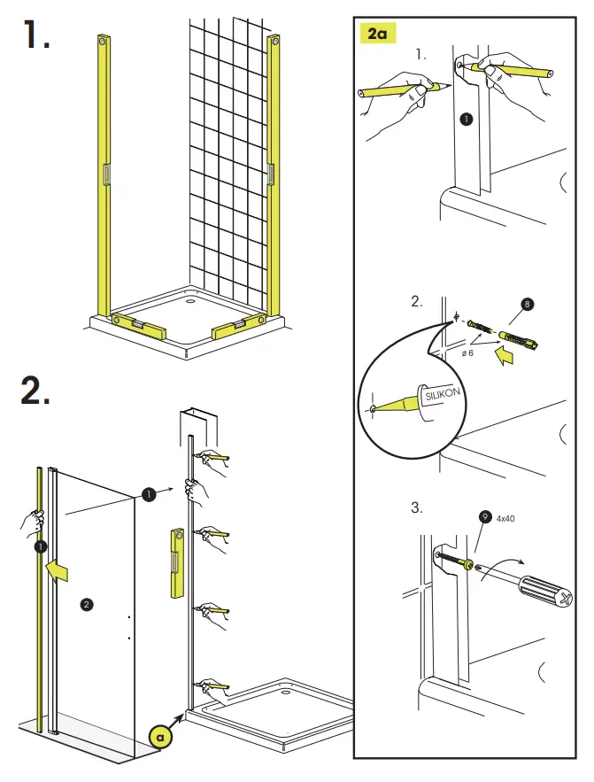 SANIKU Vital 5 Swing Door plus Side Panel - Fig 5