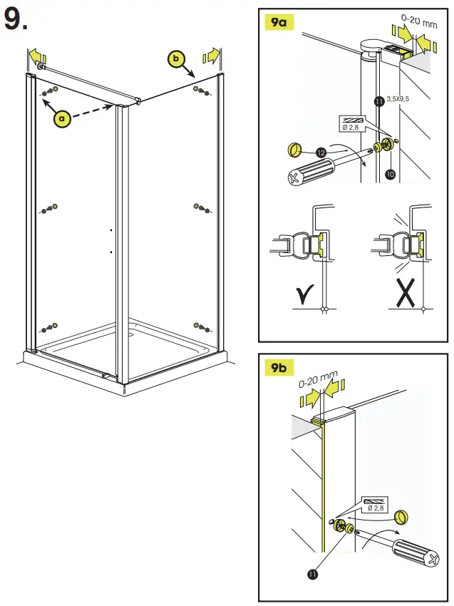 SANIKU Vital 5 Swing Door plus Side Panel - Fig 9