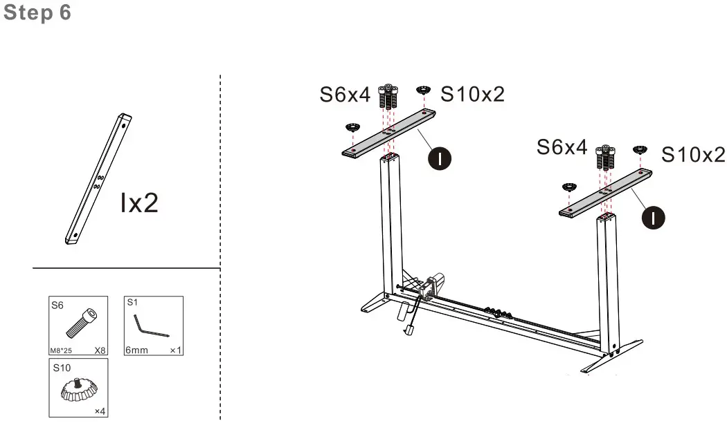 SANODESK QS1B-1160 Electric Standing Desk - Parts 10