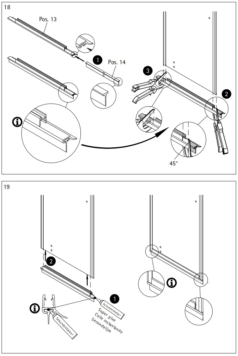 SCHULTE 2125 0 Shower Door with Side Panel - Figure 10