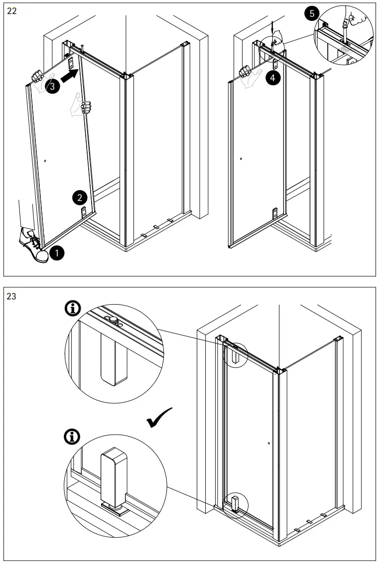 SCHULTE 2125 0 Shower Door with Side Panel - Figure 12