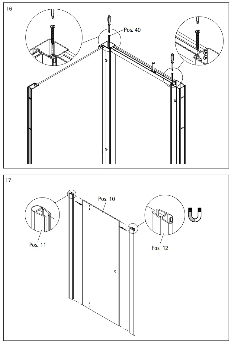 SCHULTE 2125 0 Shower Door with Side Panel - Figure 9