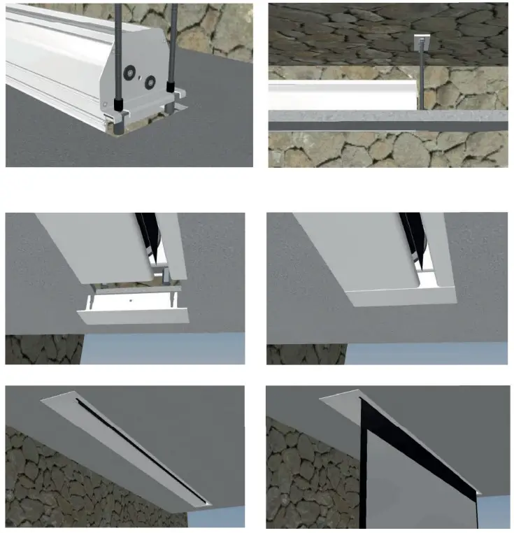 SCREENLINE 16 9EL400 SL IC390D GH 16 9 Inceiling Screen with FlatVision - Fig 11