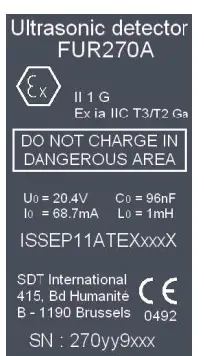 SDT Ultrasound Solutions SDT270 TankTest Lubrication Monitoring Device fig-1