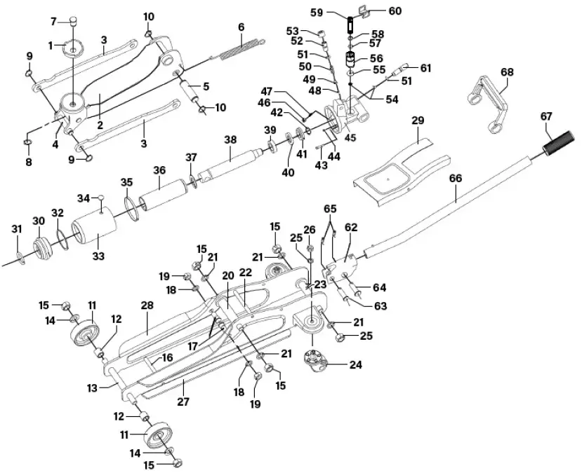 SEALEY 1020LEB Trolley Jack 2 Tonne Low Profile Short Chassis fig-1