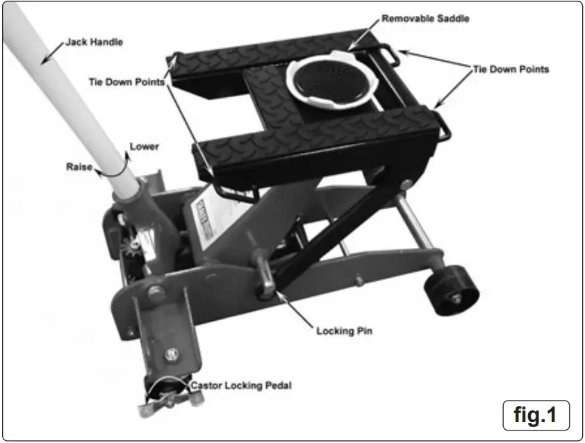 SEALEY 2000CJX V2 Combination Trolley Jack 2 Tonne - FIGURE 1