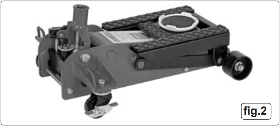 SEALEY 2000CJX V2 Combination Trolley Jack 2 Tonne - FIGURE 2