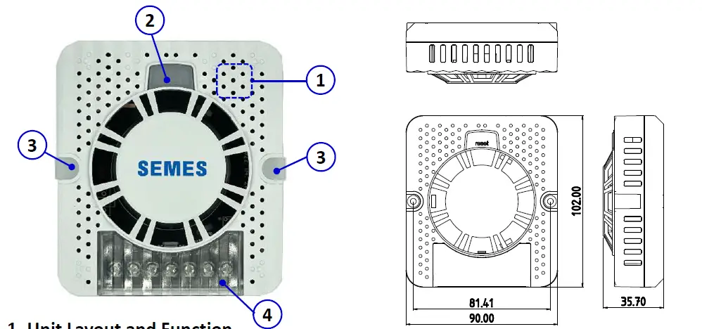 SEMES SSD-100 Smoke and Temperature Detection 2