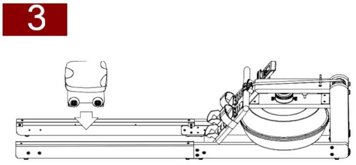 SENZ SPORTS R6000 Rowing Machine - Assembly 3