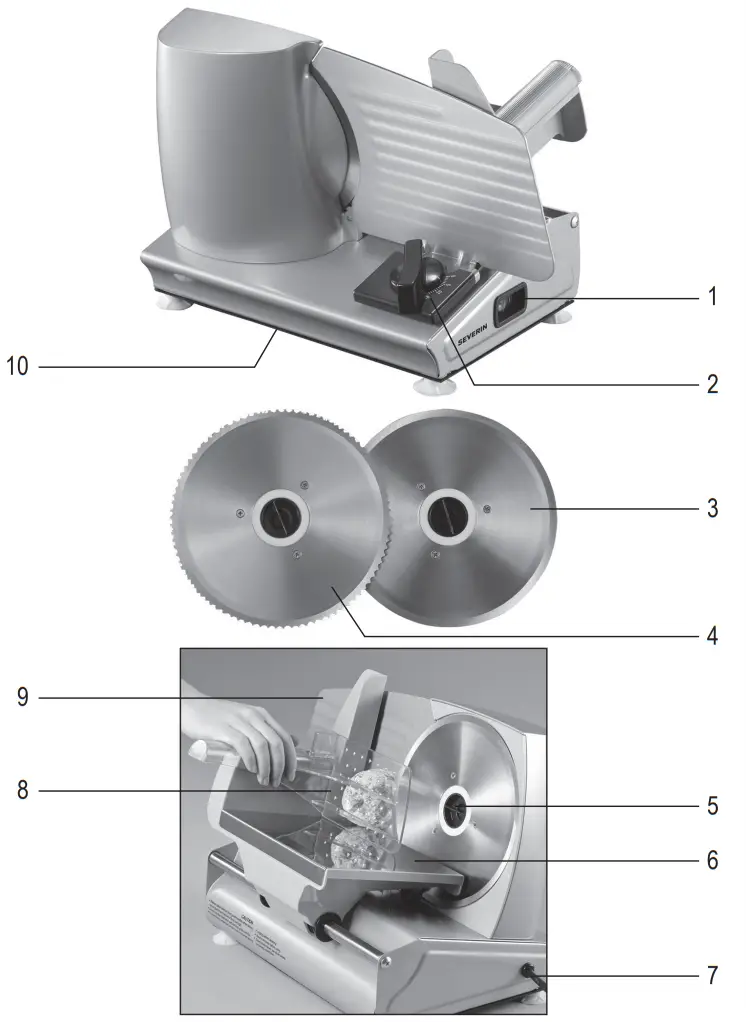 SEVERIN AS 3915 Universal Cutter - Figure