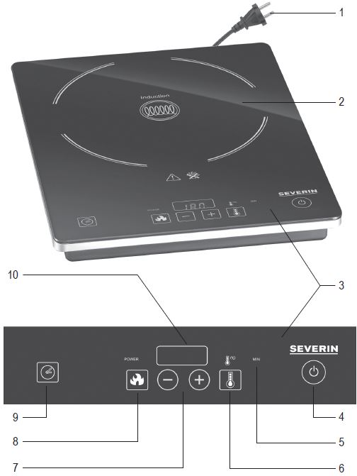 SEVERIN KP 1071 Electric Table-top Hot-plate Induction Hob-fig5