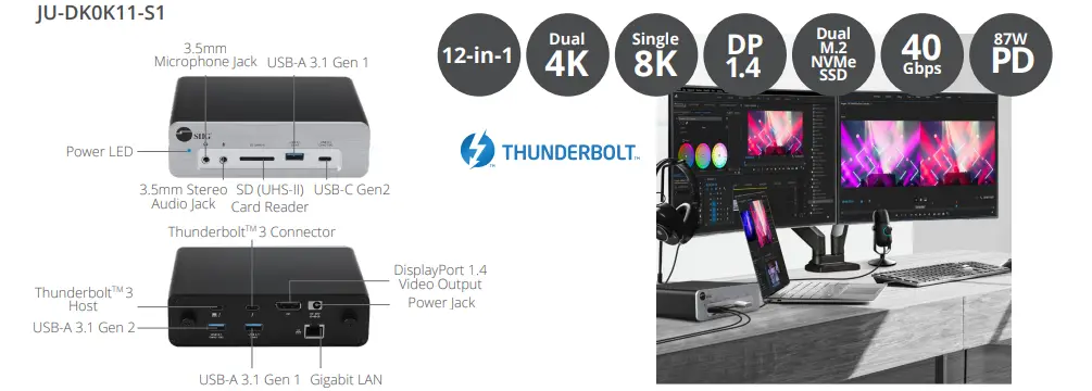 SIIG-JU-DK0K11-S1-Thunderbolt-3-Laptop-Docking-Station-FIG-1 (5)