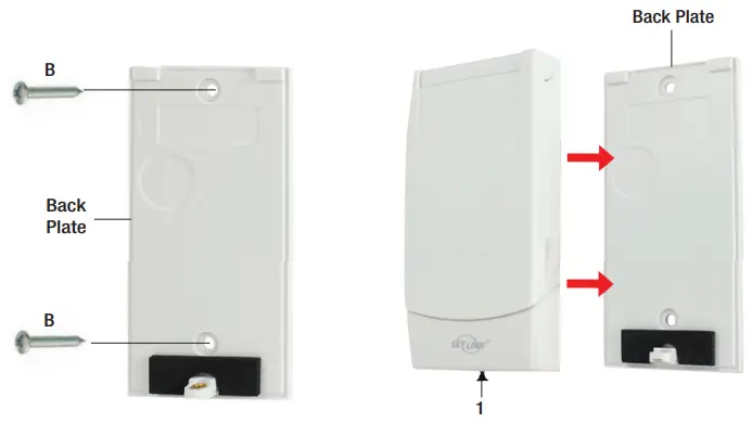 SKY LINK KN MT Security Keypad Alarms- Back Plate