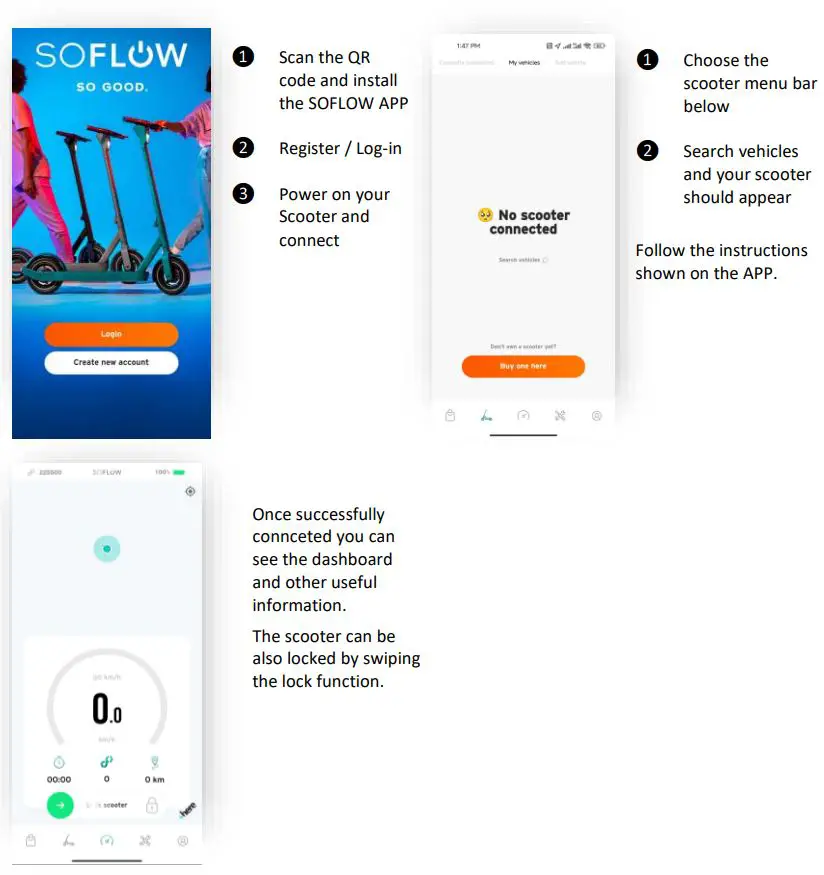 SOFLOW SO ONE PRO Electric Scooter User Manual - SOFLOW APP