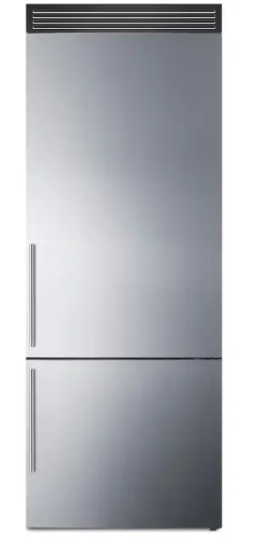 SUMMIT-FFBF279SSX-H72-Series-Stainless-Steel-Counter-Depth-Bottom-Freezer-Refrigerator-product-image