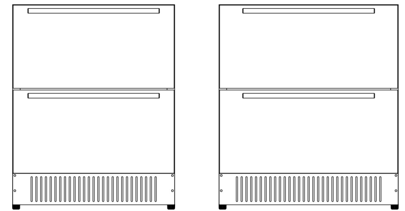 SUMMIT SPR275OS2D Frost Free Drawer Refrigerator