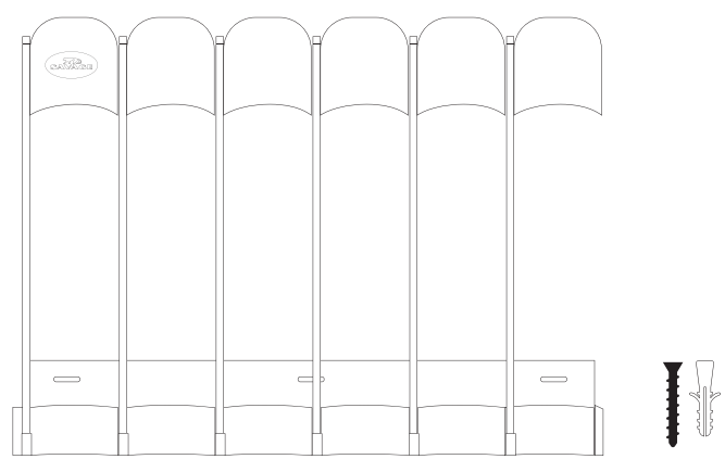 Savage Universal D-BH Seamless Paper Pro Storage Rack - fig 1