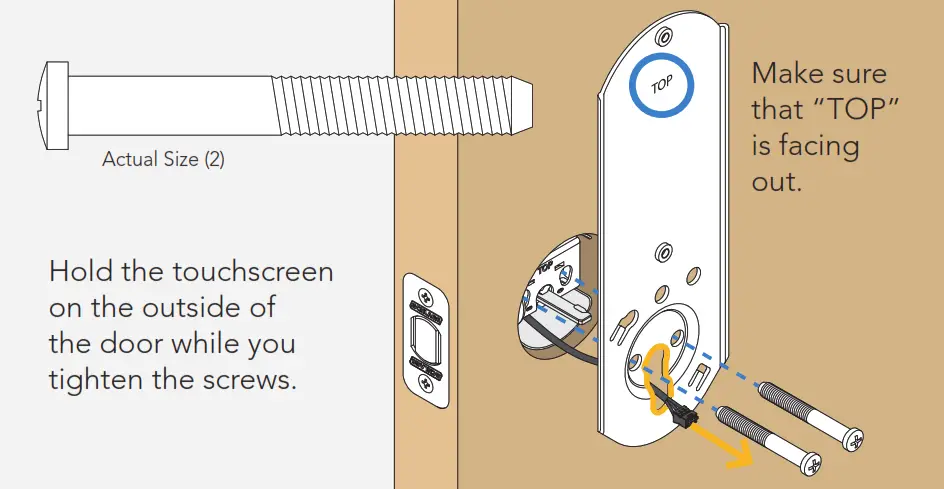 Schlage Connect Smart Deadbolt - Install the inside backplate