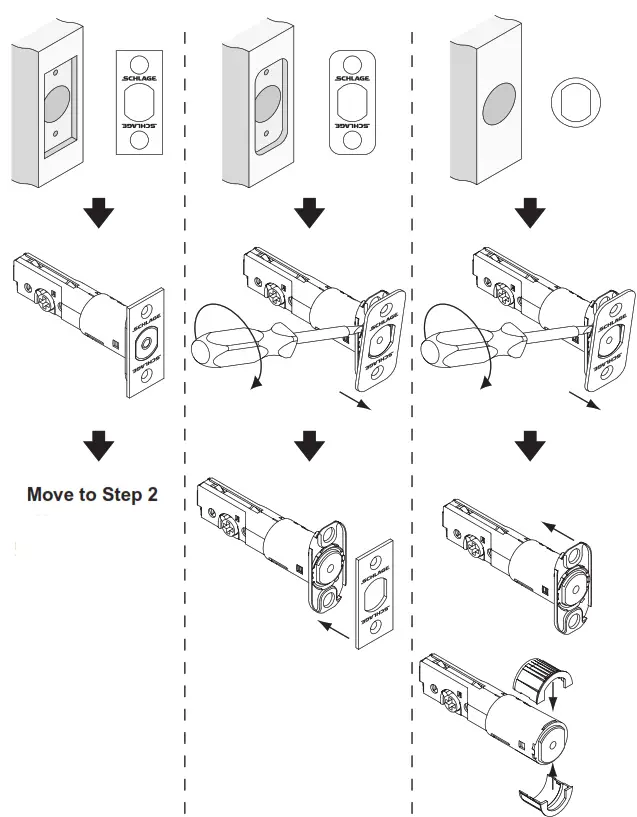 Schlage JD60 JD62 - Faceplate to Match Door