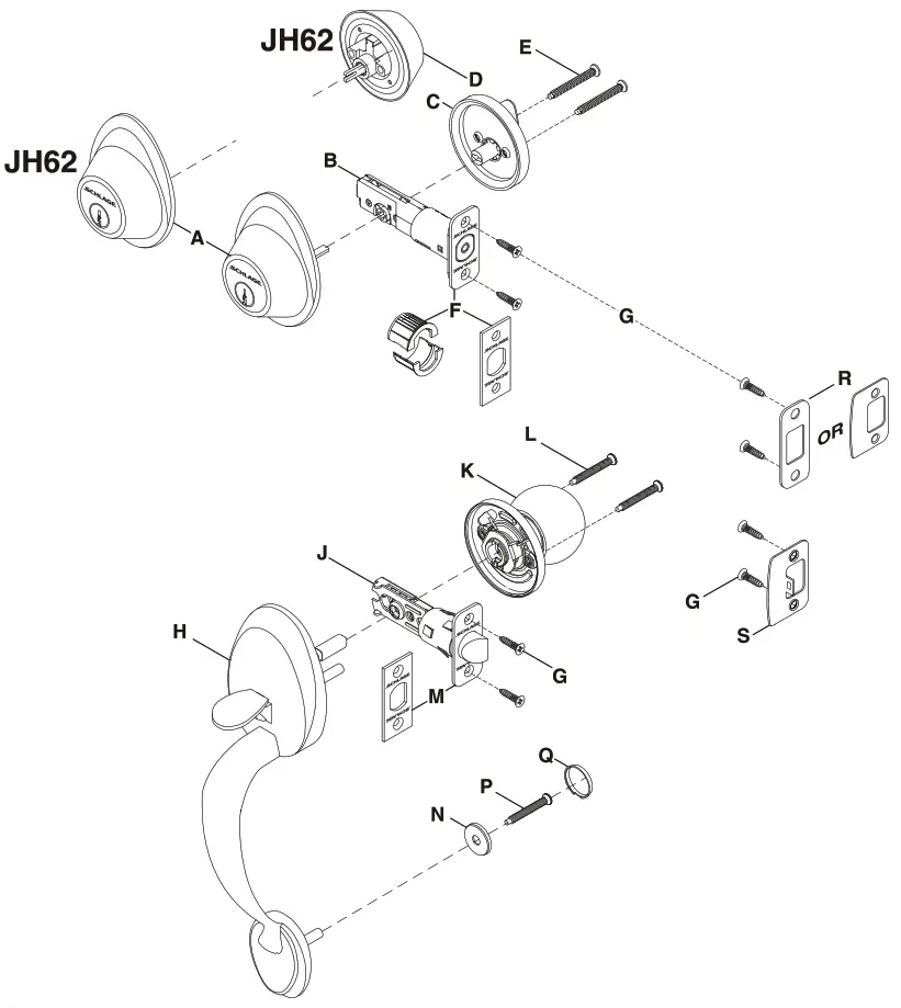 Schlage JH60-JH62 Active Door
