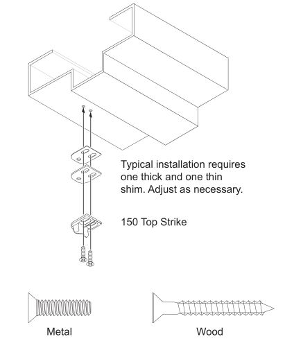 Schlage LM9200 Series Lock Installation - Install top strike