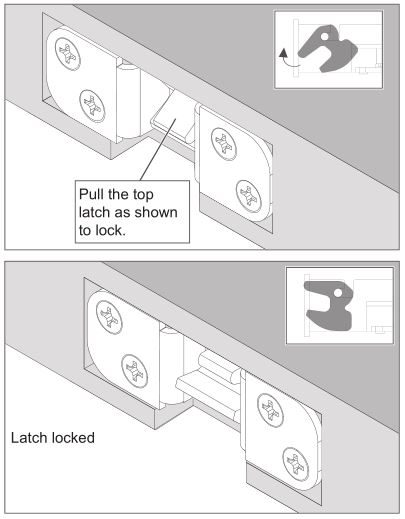Schlage LM9200 Series Lock Installation - Lock the latch(es)