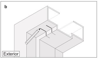 Schlage LM9200 Series Lock Installation - Transfer marks to underside of frame